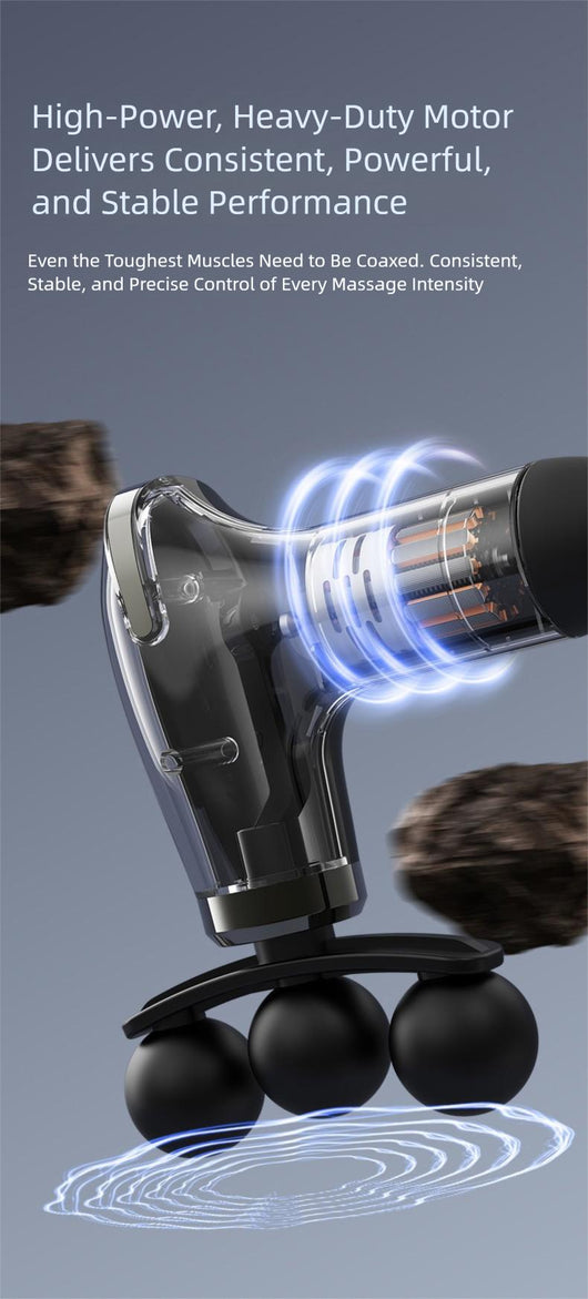 5-in-1 Gun Deep Tissue, Massager Portable for Pain Relief