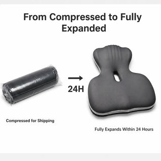 Ergonomic Memory Foam Seat Cushion with Extended Back Support