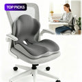 Ergonomic Memory Foam Seat Cushion with Extended Back Support