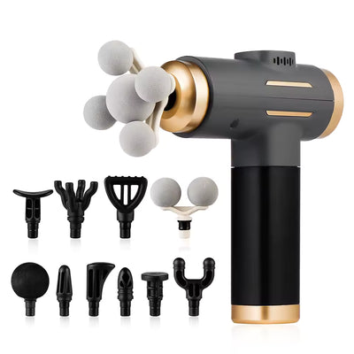 11-IN-1 Electric Massage gun High-Frequency Vibration Body Massage Gun