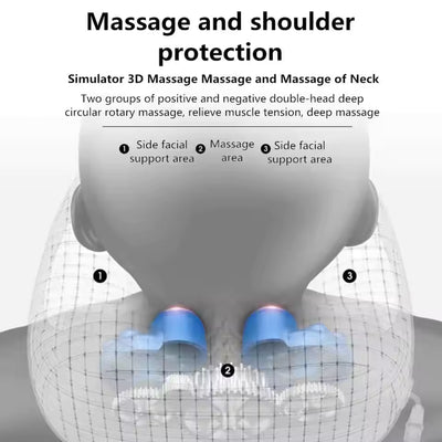 Portable U-shaped cervical Vibrator massage pillow