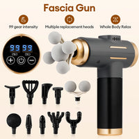 11-IN-1 Electric Massage gun High-Frequency Vibration Body Massage Gun