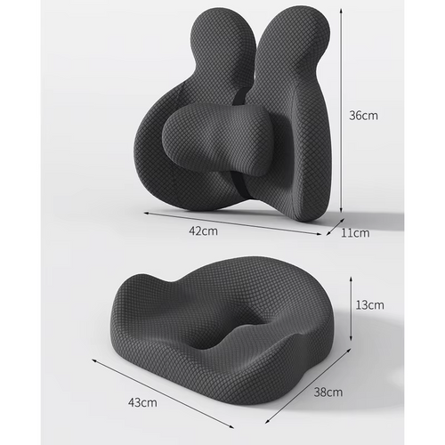 Ergonomic Seat Cushion – Memory Foam Back Support for Office & Home
