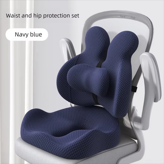 Ergonomic Seat Cushion – Memory Foam Back Support for Office & Home