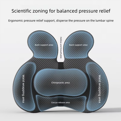 Ergonomic Seat Cushion – Memory Foam Back Support for Office & Home