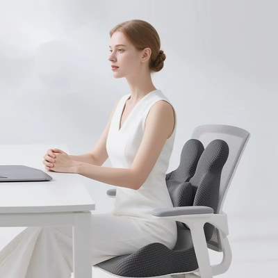 Ergonomic Seat Cushion – Memory Foam Back Support for Office & Home