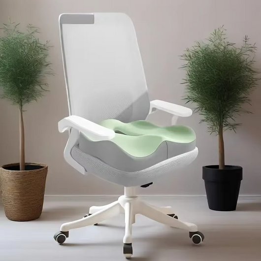Ergonomic Memory Foam Seat Cushion for Office Chairs - Posture Support, Butt Pain Relief