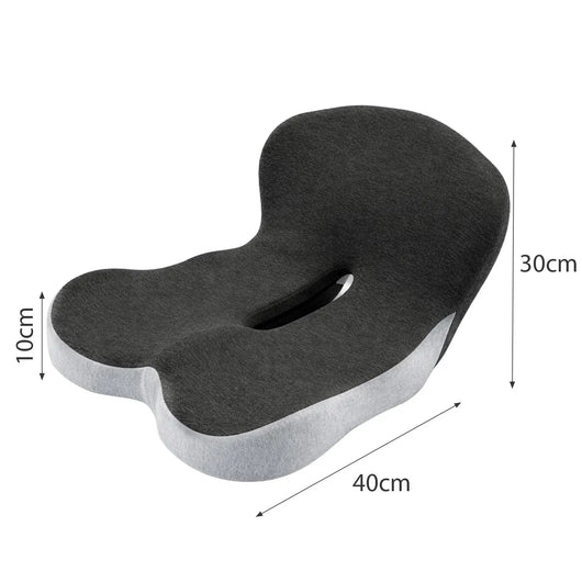 Premium Memory Foam Seat Cushion with L-Shaped Back Supports relief