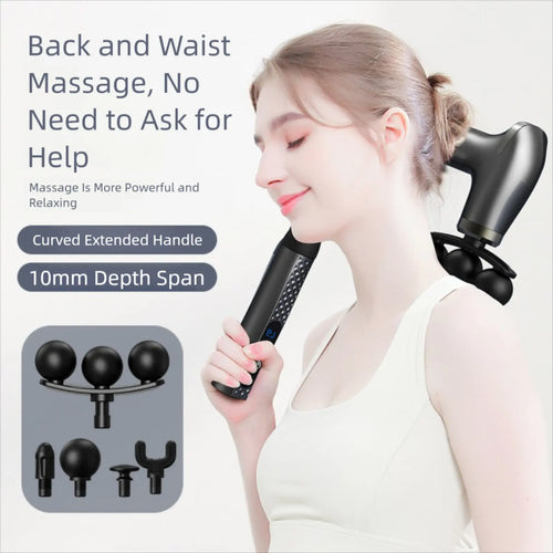 5-in-1 Gun Deep Tissue, Massager Portable for Pain Relief